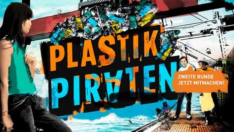 Key Visual der Jugendaktion "Plastikpiraten", bei der der es um Plastik in Flüssen geht