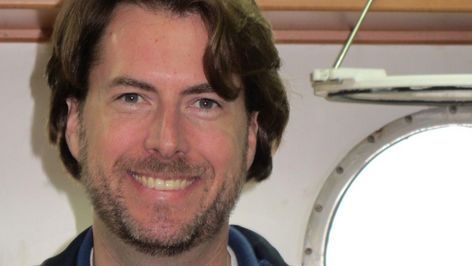 Photo of Henry Ruhl, a marine biologist at the British National Oceanography Centre (NOC) in Southampton.