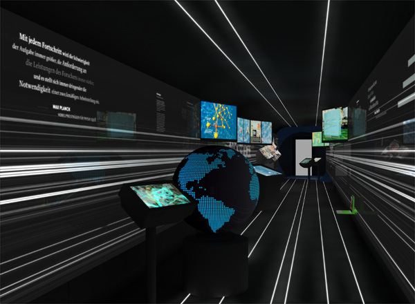 Innenansicht des Wagens 05 "vernetzt und global"