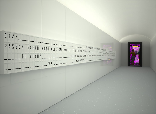 Innenansicht des Wagens 01 "Expedition Zukunft"