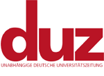 Logo: duz - unabhängige deutsche Universitätszeitung