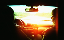 Blick aus einem Auto