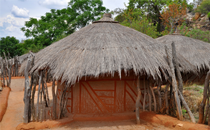 Afrikanische Hütte