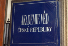Eingangsschild der Akademie der Wissenschaften