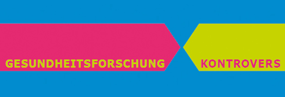 Logo der Diskussionsreihe "Gesundheitsforschung kontrovers"