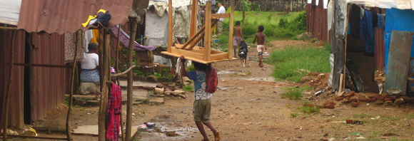 Slum in Sri Lanka
