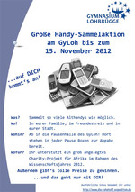 Eigener Flyer des Gymnasiums Lohbruegge, der zum Mitsammeln animieren soll.