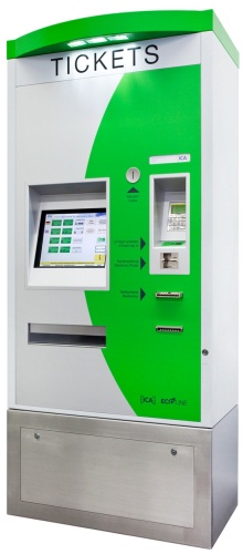 Ein klimafreundlicher Fahrkartenautomat; Quelle: FG-Elektronik GmbH