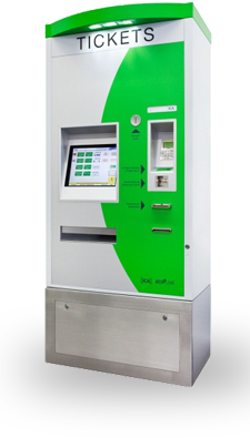 Freistehender Fahrscheinautomat
