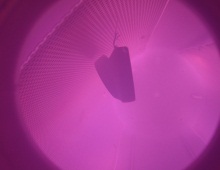 Ein Bauteil im Plasma; Quelle: Plasma Technology GmbH Ein Bauteil im Plasma; Quelle: Plasma Technology GmbH
