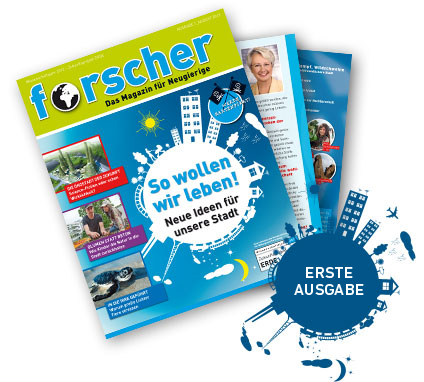 Cover des forscher-Magazins Ausgabe 1-2012