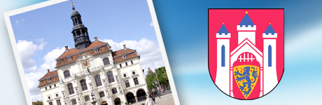 (Quelle Bild und Wappen: Stadt Lüneburg) Das Alte Rathaus in Lüneburg