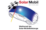 Logo von SolarMobil Deutschland mit futuristischem Auto