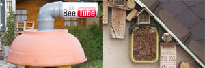 Beispiele von Wildbienenhotels