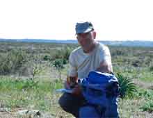 Forscher Dr. Michael Kuhlmann bei der Arbeit