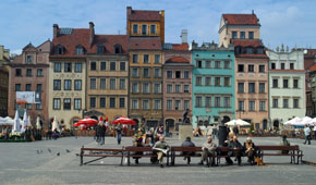 Zentrum einer polnische Altstadt