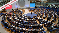 Foto des ehemaligen deutschen Bundestages in Bonn.