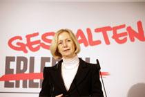 Bundesministerin Johanna Wanka am Rednerpult
