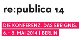 Logo mit dem Schriftzug: re:publica 14
