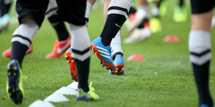 Fußballer beim Training