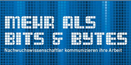 Logo des Hochschulwettbewerbs im Wissenschaftsjahr 2014: Mehr als Bits und Bytes