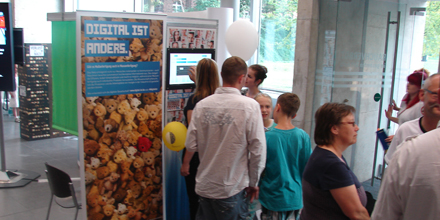 Der Stand des Wissenschaftsjahres auf der LNDW in Dresden.