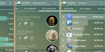 Screenshot App „Menthal“