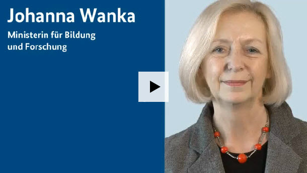 Bild von Bildungsministerin Prof. Wanka