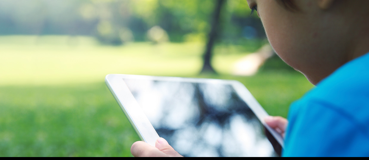 tablet das von einem kind benutzt wurd