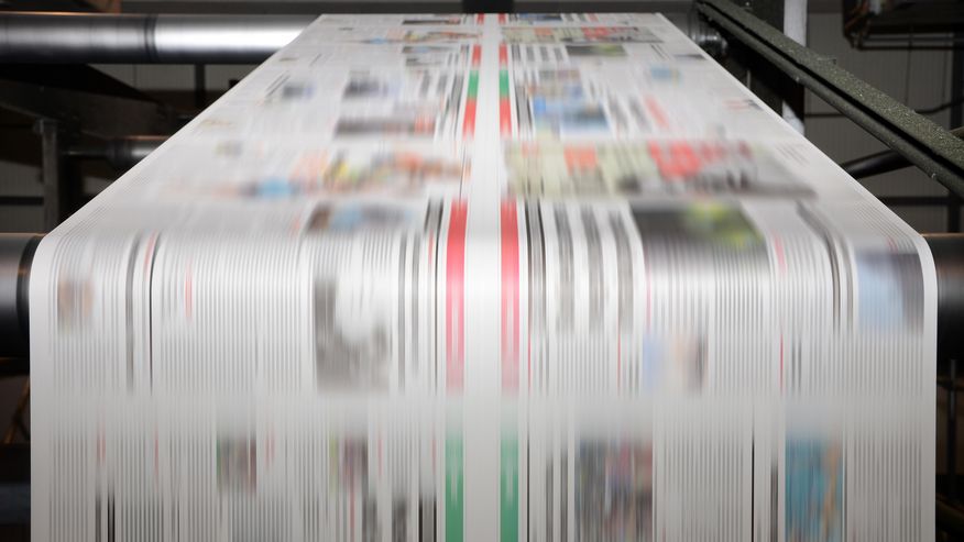 Druckpresse für Zeitungen