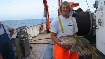 Foto von Gerd Kraus bei einer bei einer Ausfahrt mit dem Forschungsschiff Alkor in die zentrale Ostsee