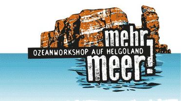 Logo des Ozeanworkshops „Mehr Meer" auf Helgoland