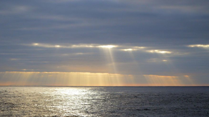 Meerblick mit Abendsonne