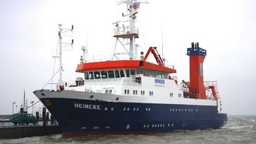 Das Forschungsschiff Heincke führt die Wissenschaftler durch Nordsee und Nordatlantik bis in norwegische Fjorde.