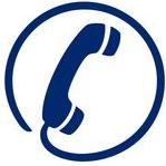 Blaues Telefon Logo