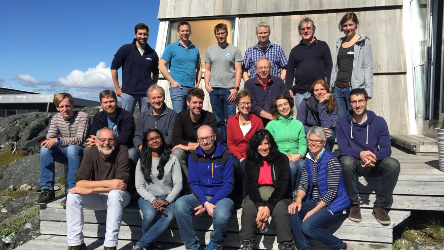 Gruppenbild des Foschungsteams bei dem Besuch des Greenland Institutes of Natural Resources (GINR)