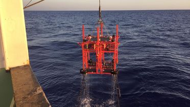 Foto des MARTEMIS-Systemsd, das Erze im Meer aufspüren soll