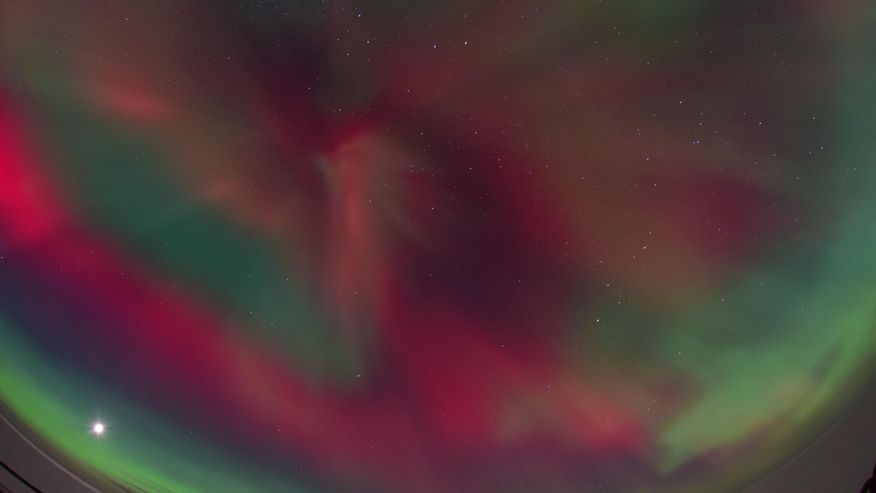 Polarlichter an der Neumayer-Station