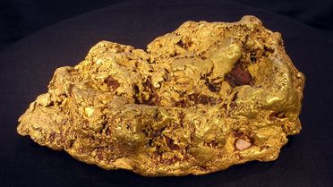 Foto eines 8 kg schweren Goldnugget aus Victoria (Australien)