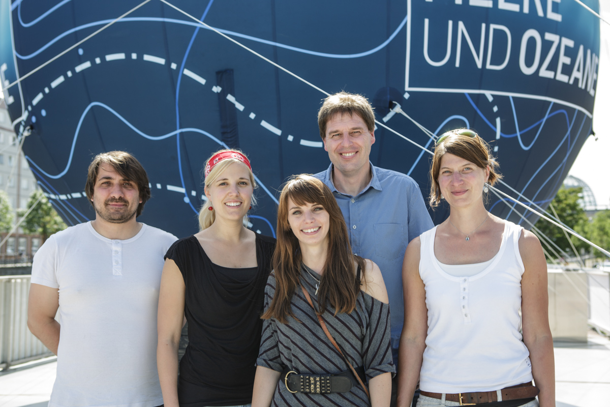 Das My OSD-Team (v. l. n. r.): Renzo Kottmann, Eva-Lotta Möckel, Julia Schnetzer, Frank-Oliver Glöckner, Julia Busch.