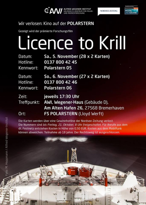 Vorschaubild zur Detailansicht der Veranstaltung: Open Air Kino Event auf der Polarstern