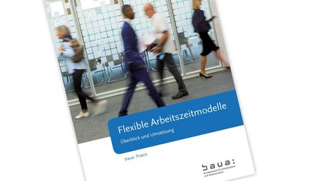 Zu sehen: Cover der Praxis-Broschüre "Flexible Arbeitszeitmodelle. Überblick und Umsetzung"