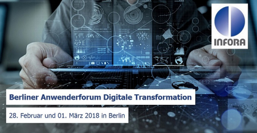 Vorschaubild zur Detailansicht der Veranstaltung: Berliner Anwenderforum - Digitale Transformation 2018