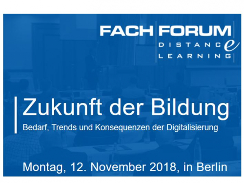 Vorschaubild zur Detailansicht der Veranstaltung: FachForum DistancE-Learning 2018: Zukunft der Bildung