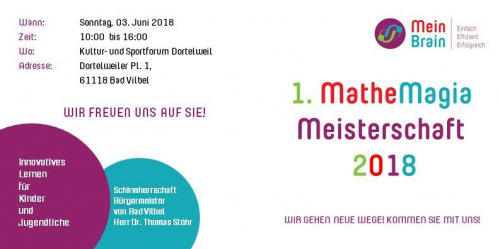 Vorschaubild zur Detailansicht der Veranstaltung: Die MatheMagia "MeisterSchafft"