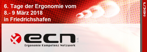 Vorschaubild zur Detailansicht der Veranstaltung: ECN e.V. , 6. Tage der Ergonomie vom 8.- 9. März 2018 in Friedrichshafen