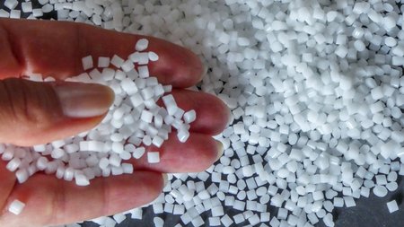 Ein Foto von Kunststoffgranulat 