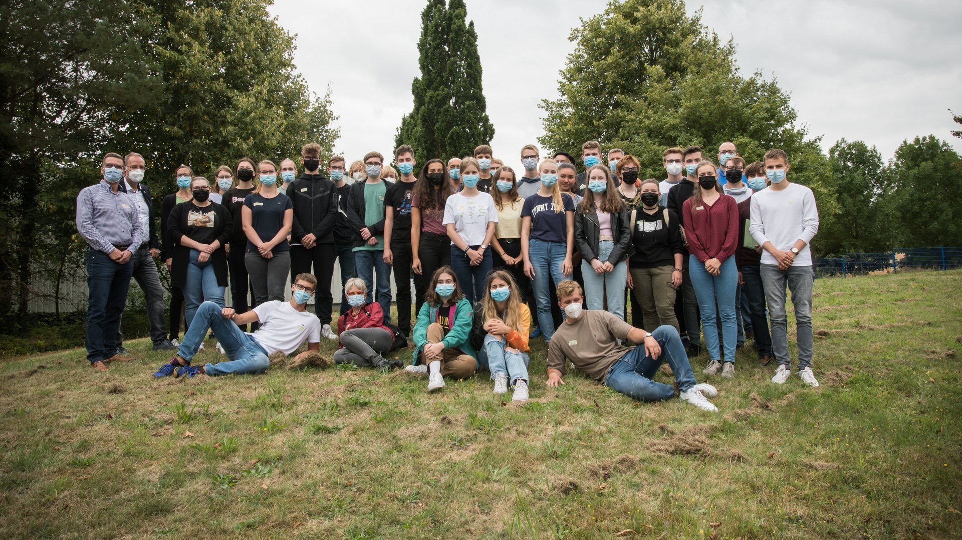 Gruppenbild mit Maske © Universität Greifswald