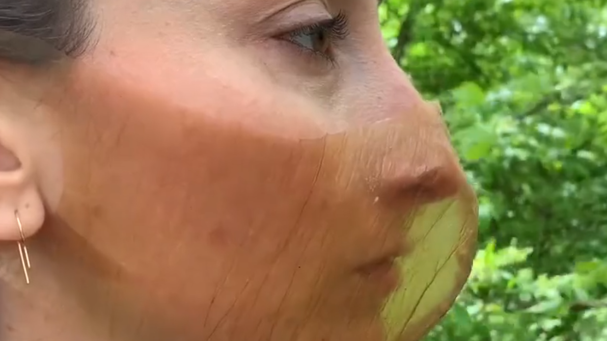 Maske aus Cellulose, Link: https://player.vimeo.com/video/417028158