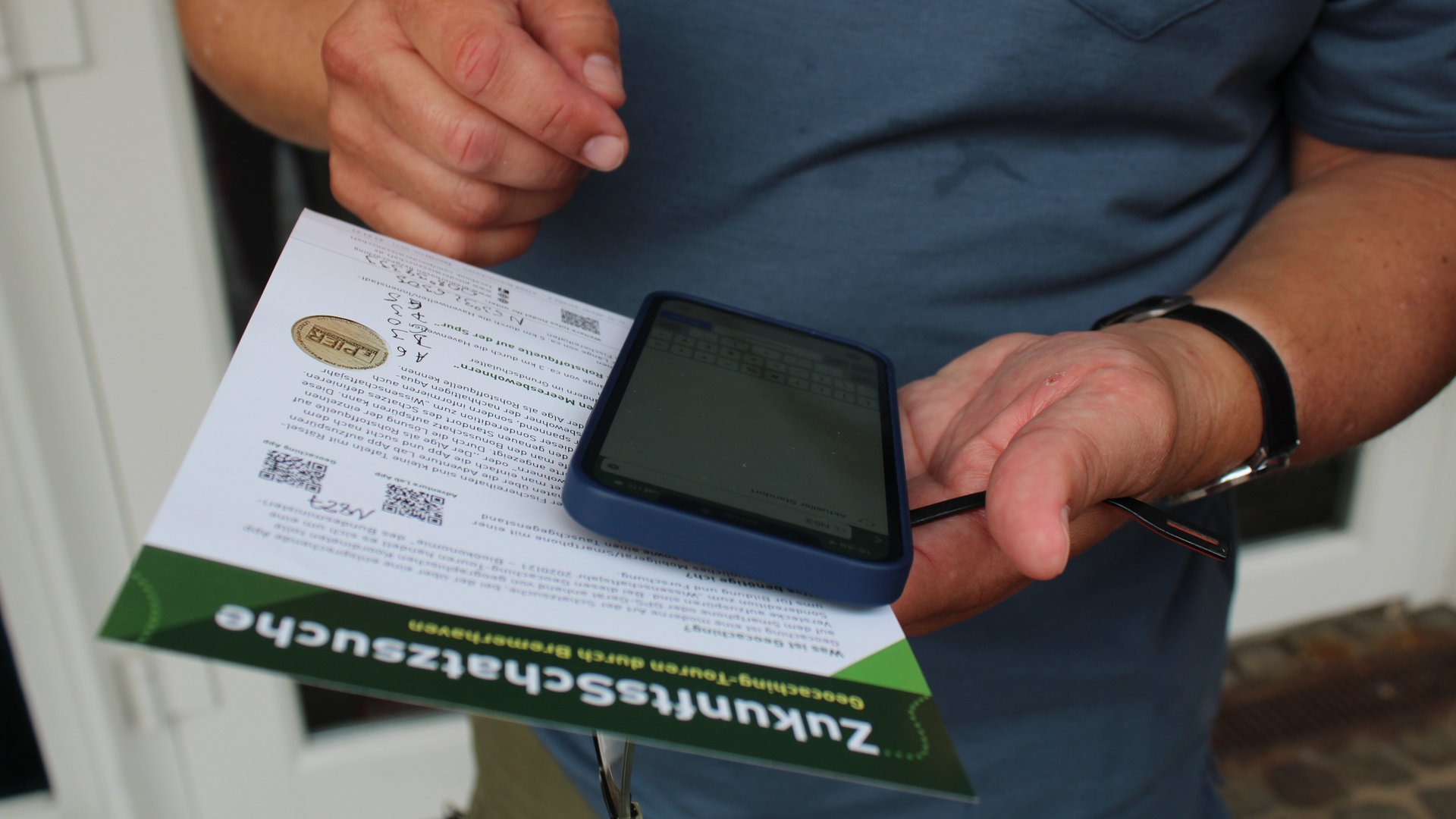 1. Geocaching-Tour „Tauche ab zu den Meeresbewohnern“